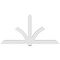 Ekena Millwork Redmond Architectural Grade PVC Gable Bracket, 96"W x 48"H x 4"D x 6"F, 12/12 Pitch GBP096X48X0406RED00 - alternate 5